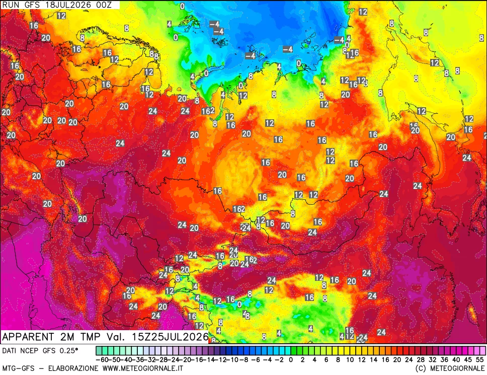 mappa Temp percepita