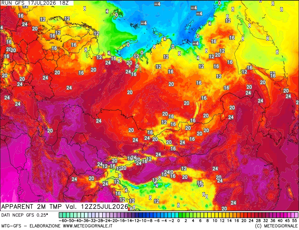 mappa Temp percepita