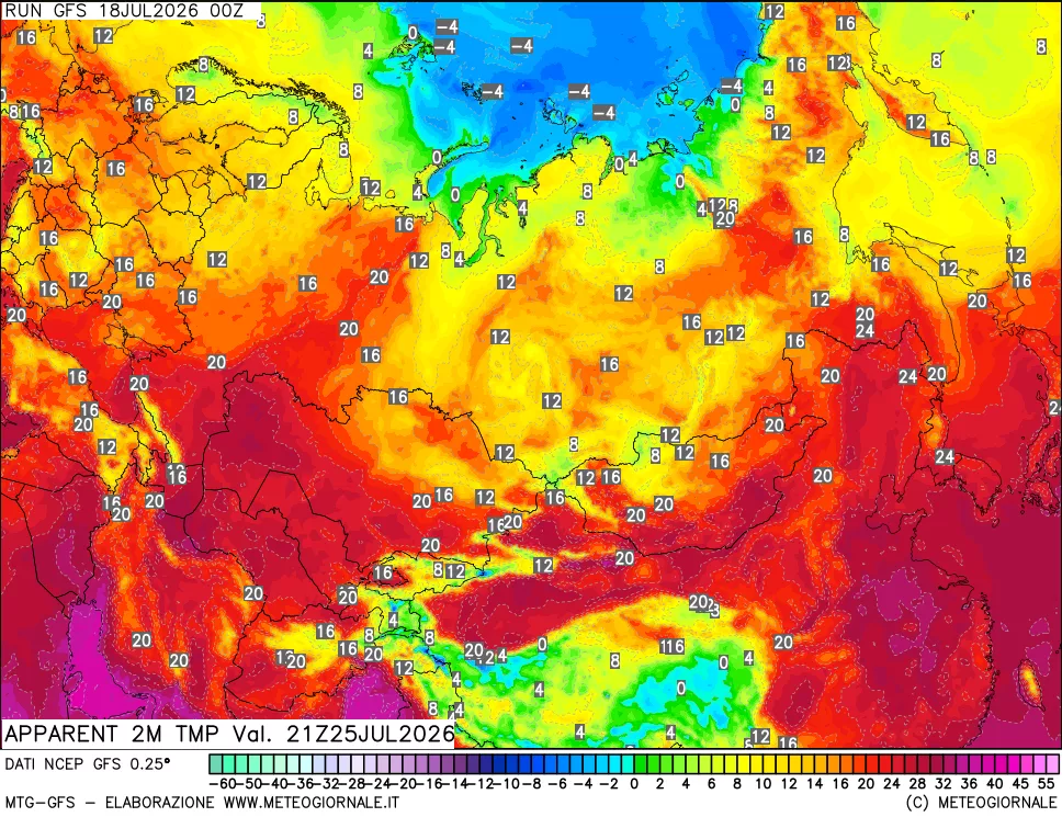 mappa Temp percepita