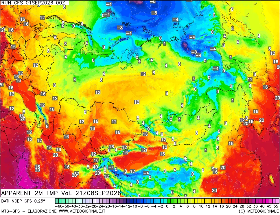 mappa Temp percepita