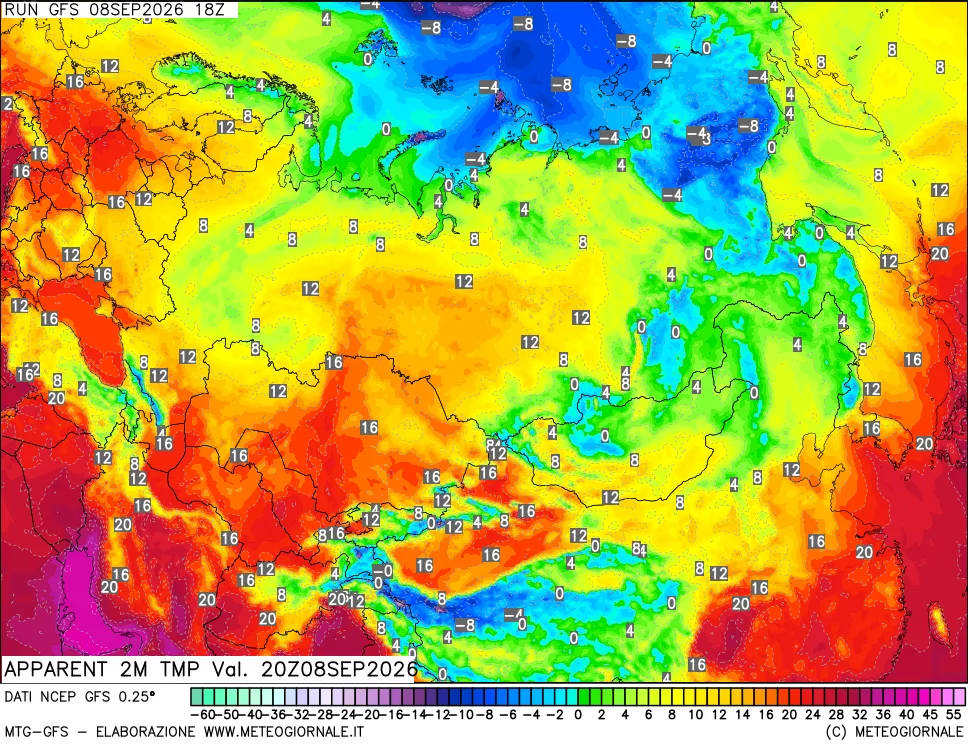 mappa Temp percepita