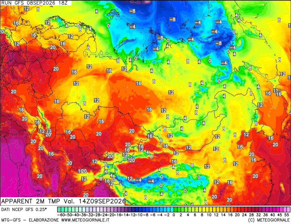 mappa Temp percepita