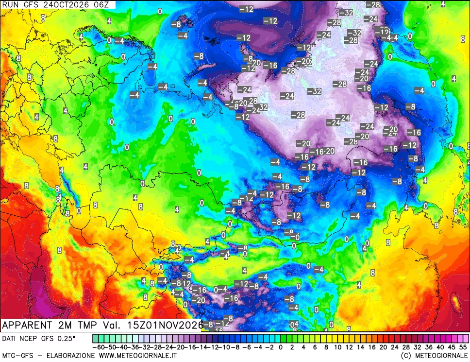mappa Temp percepita