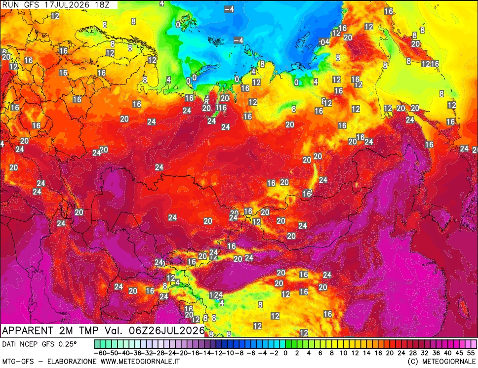 mappa Temp percepita