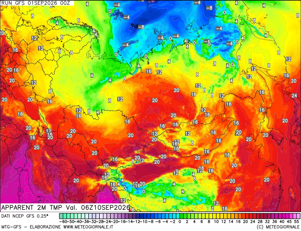 mappa Temp percepita