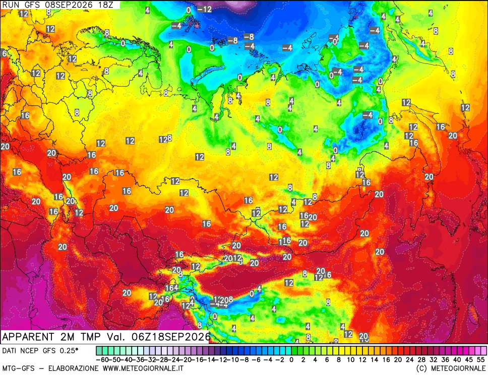 mappa Temp percepita