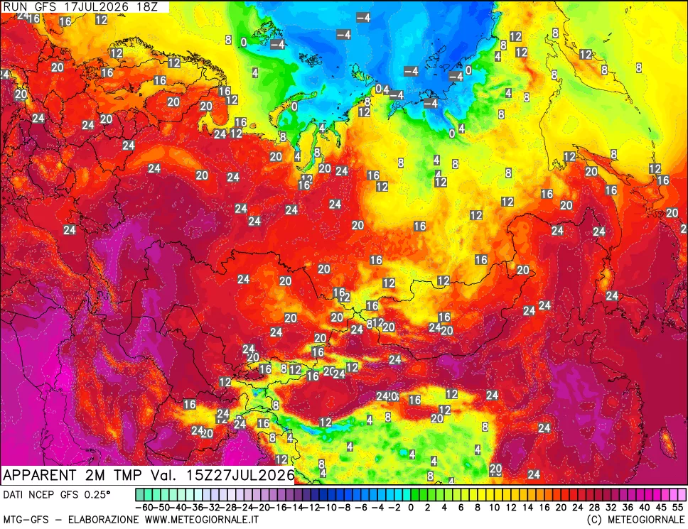 mappa Temp percepita