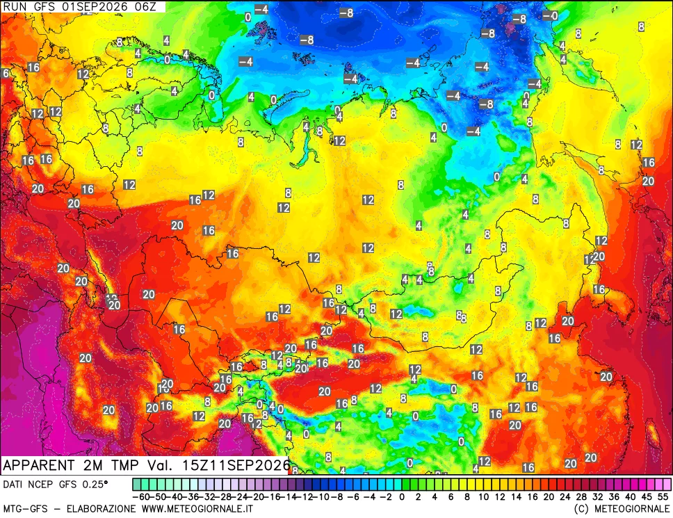 mappa Temp percepita