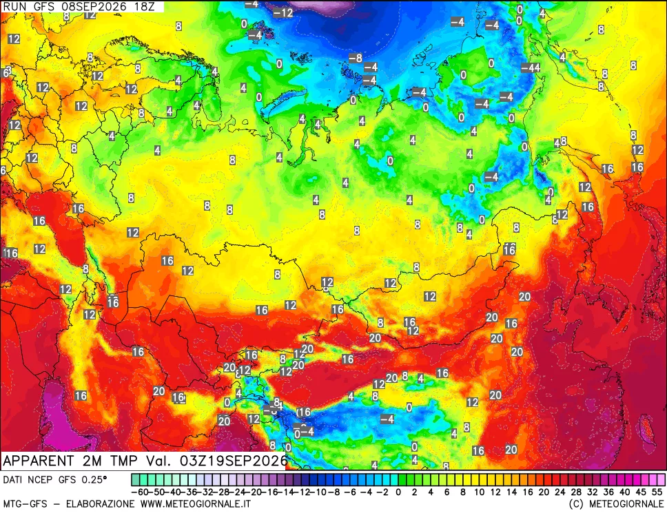 mappa Temp percepita