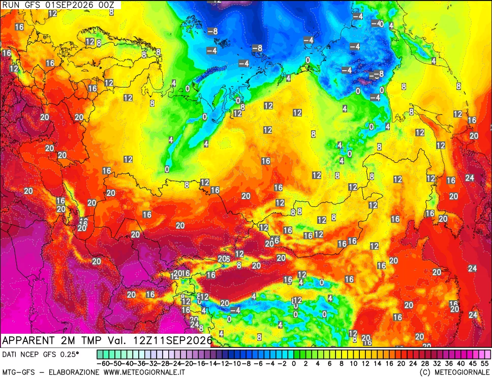 mappa Temp percepita