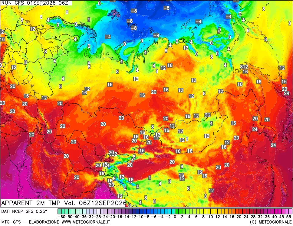 mappa Temp percepita