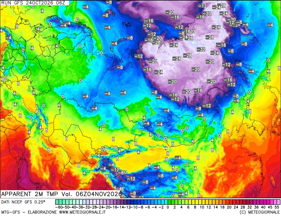 mappa Temp percepita