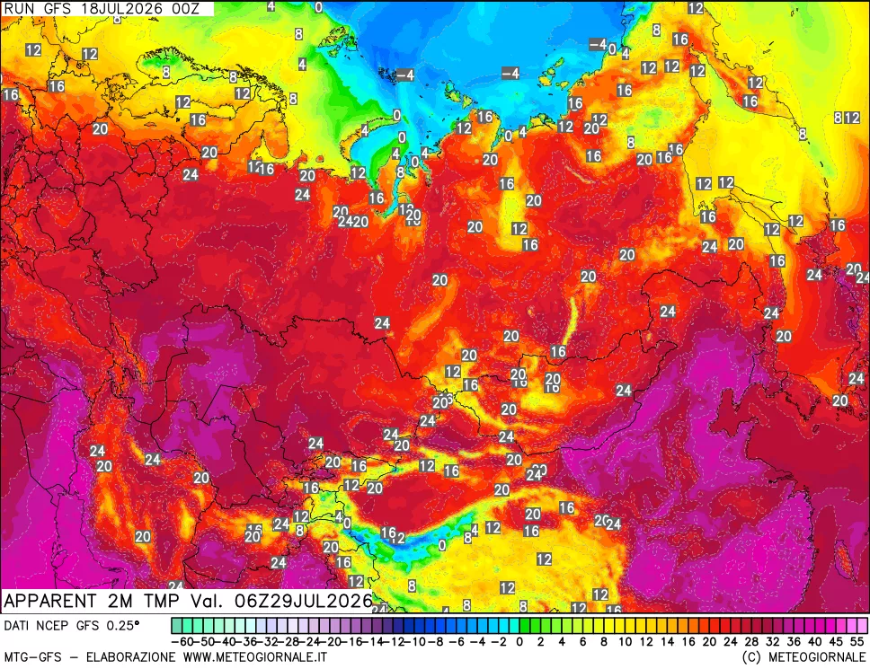 mappa Temp percepita