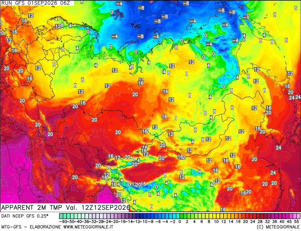mappa Temp percepita