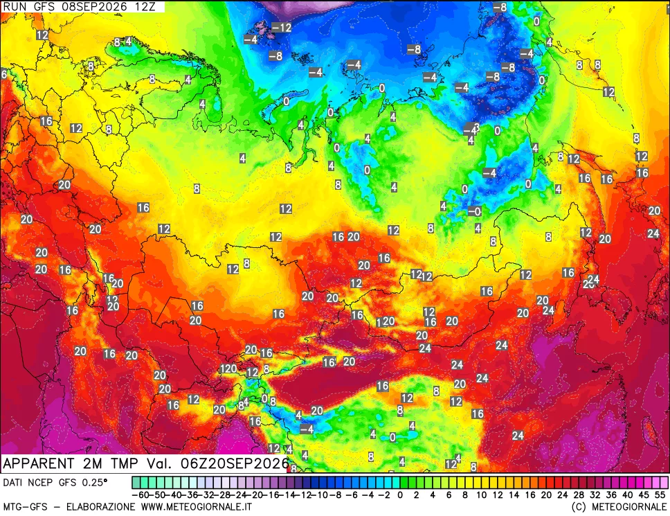 mappa Temp percepita