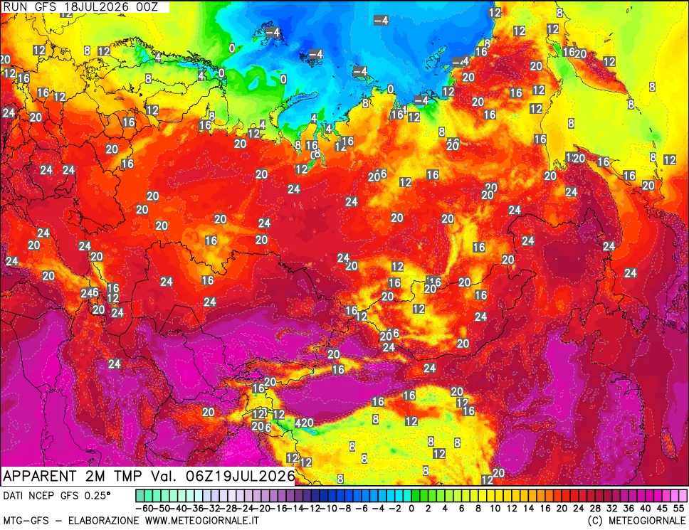 mappa Temp percepita