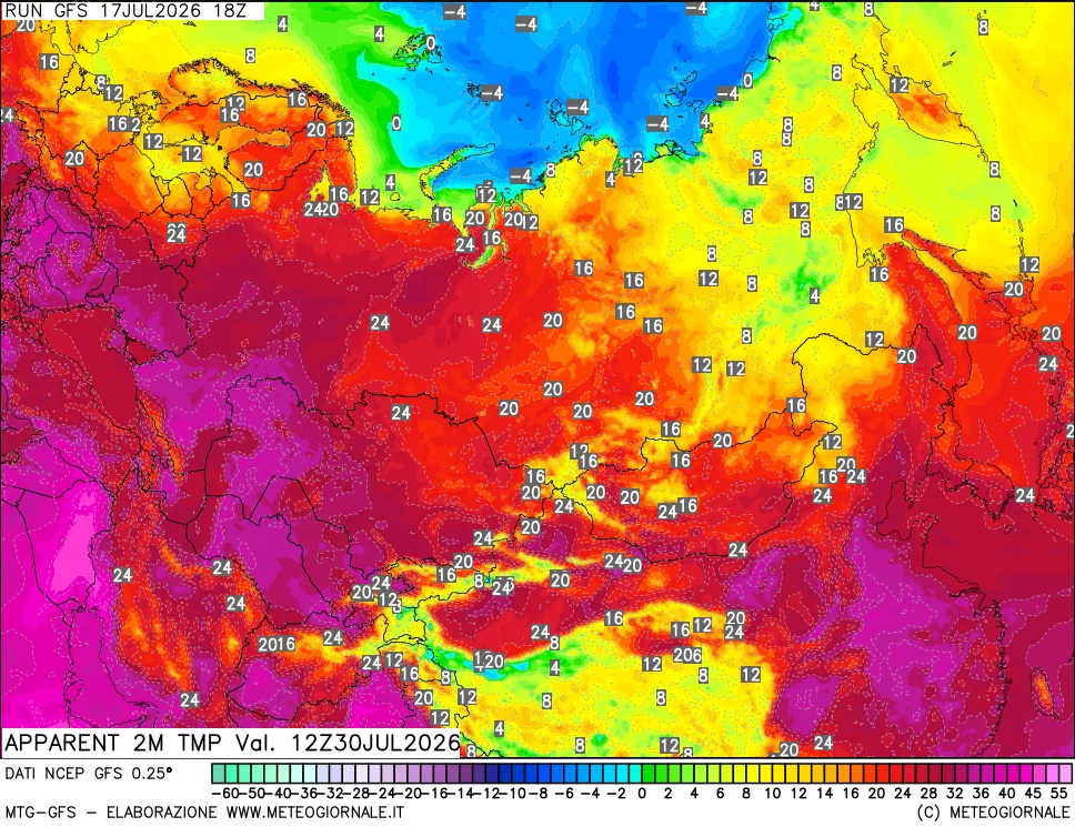 mappa Temp percepita