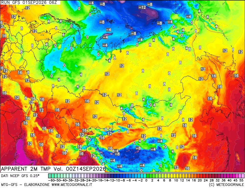 mappa Temp percepita