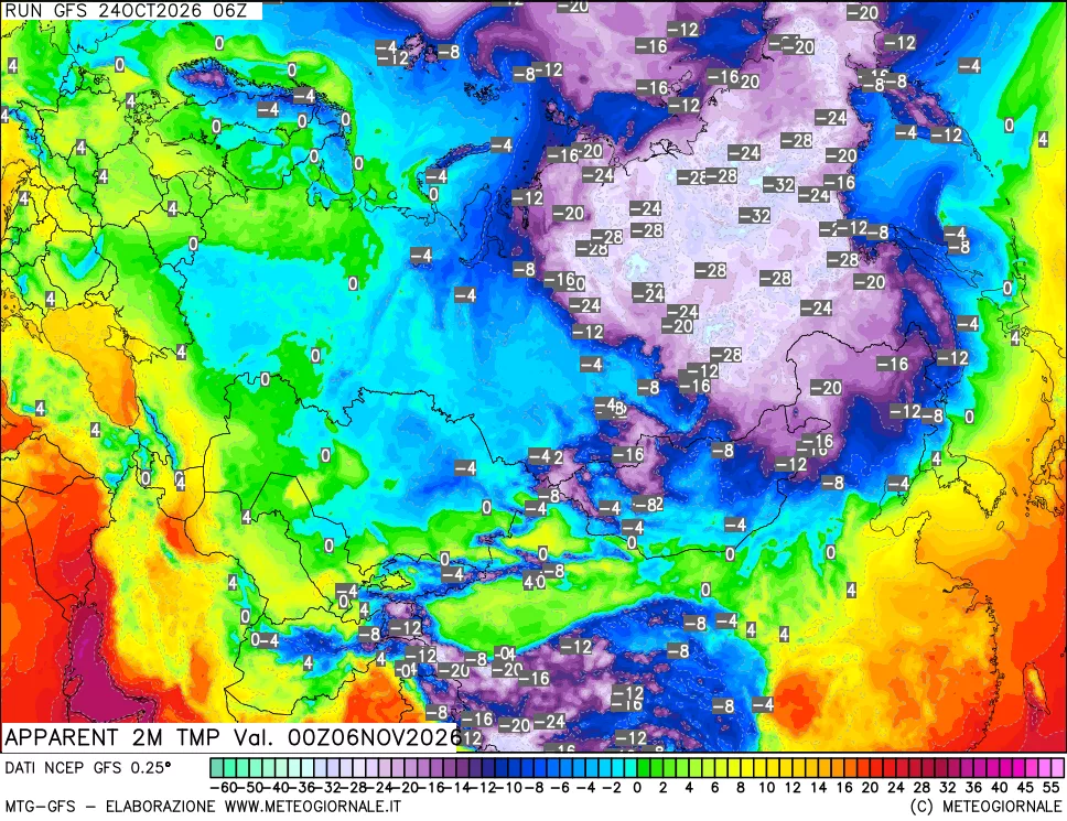 mappa Temp percepita