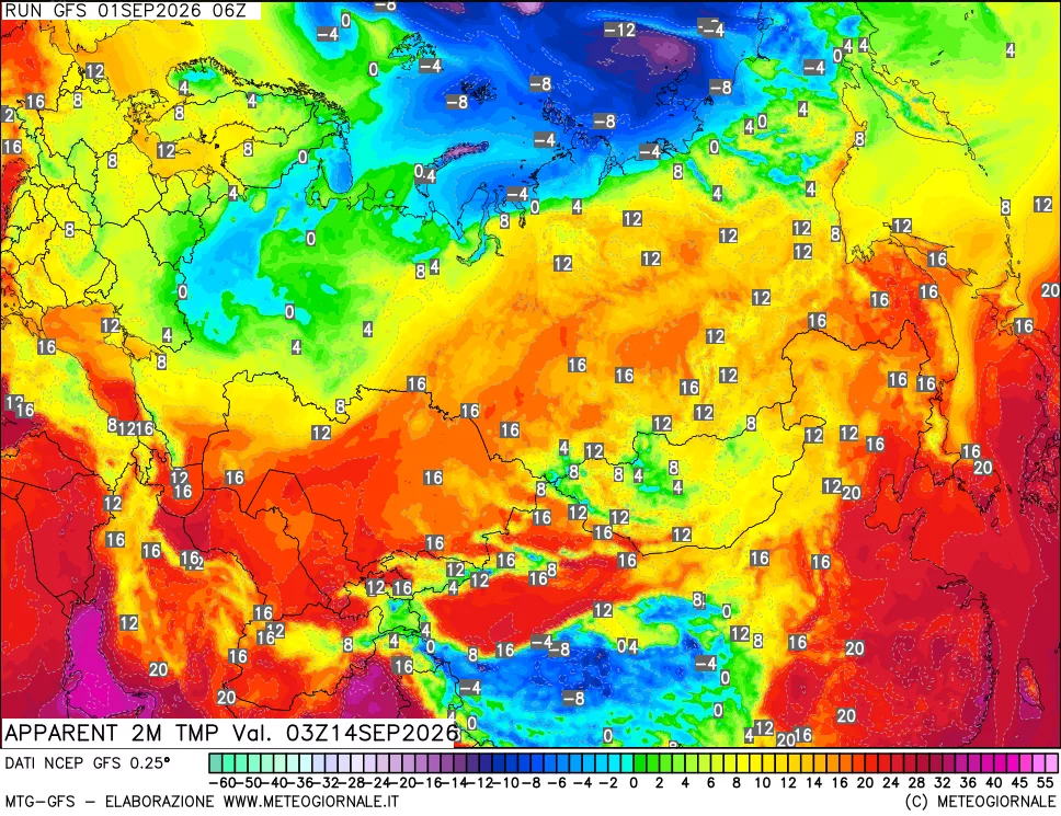 mappa Temp percepita