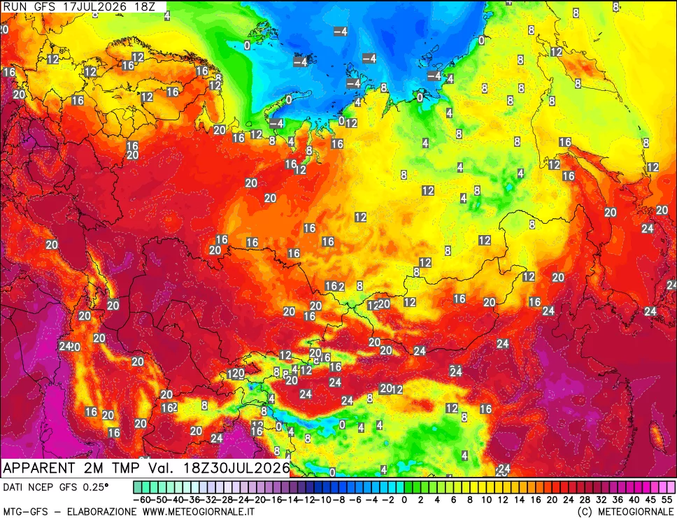mappa Temp percepita