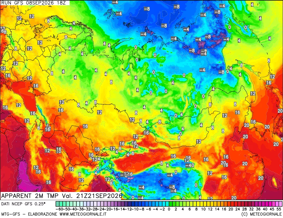 mappa Temp percepita