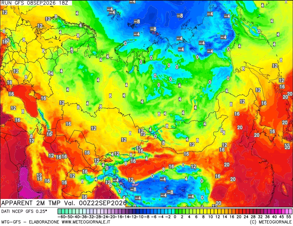 mappa Temp percepita