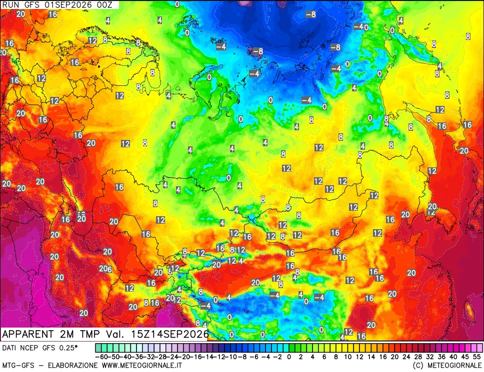 mappa Temp percepita