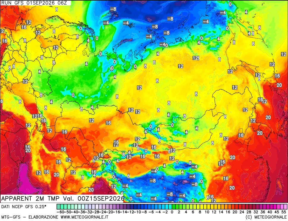 mappa Temp percepita