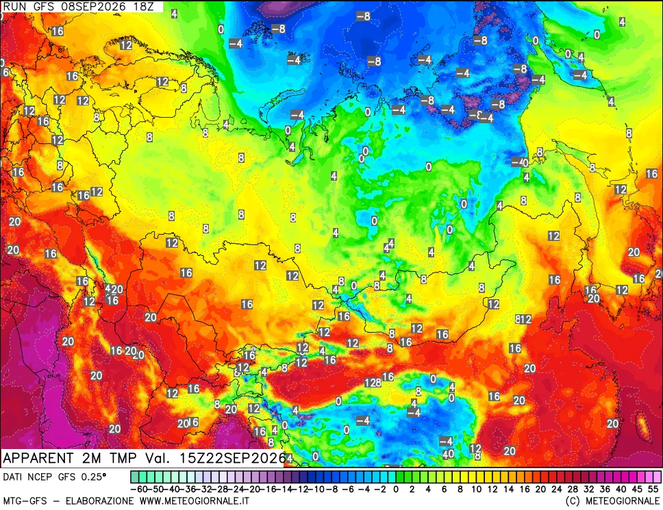 mappa Temp percepita