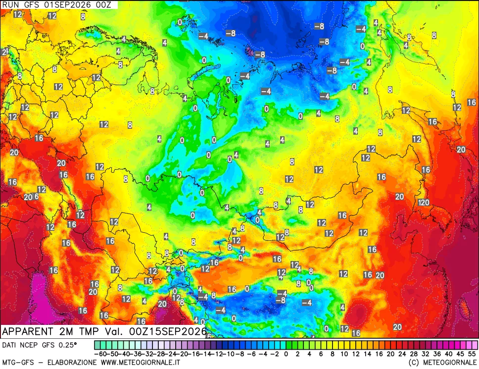 mappa Temp percepita
