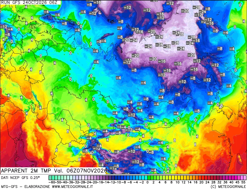 mappa Temp percepita