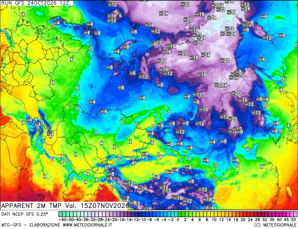mappa Temp percepita
