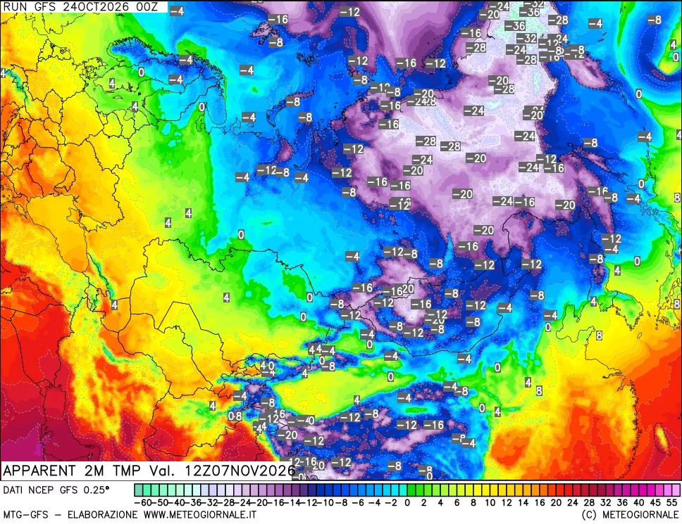 mappa Temp percepita