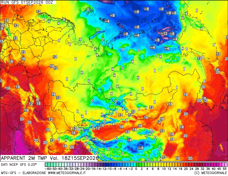 mappa Temp percepita
