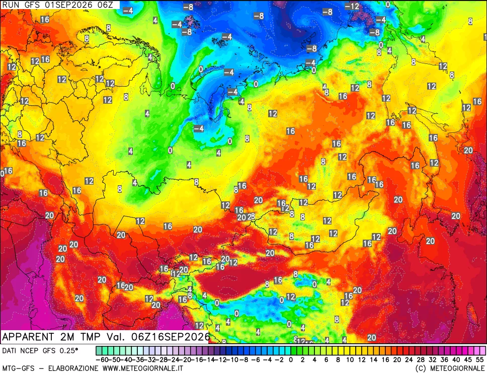 mappa Temp percepita