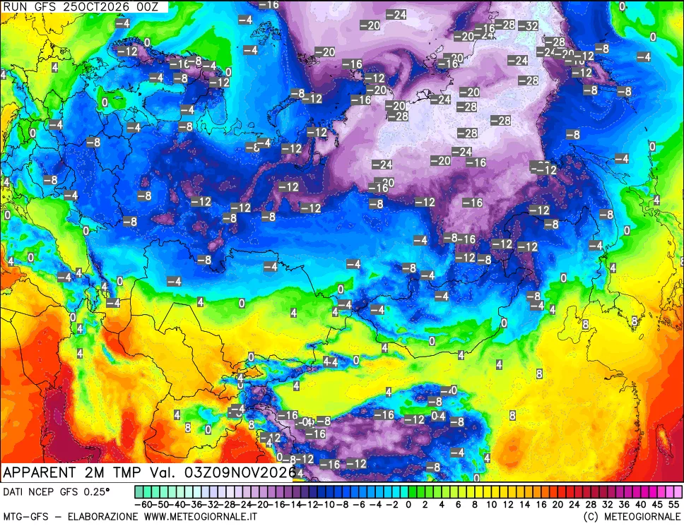 mappa Temp percepita