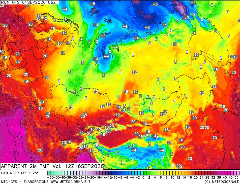 mappa Temp percepita