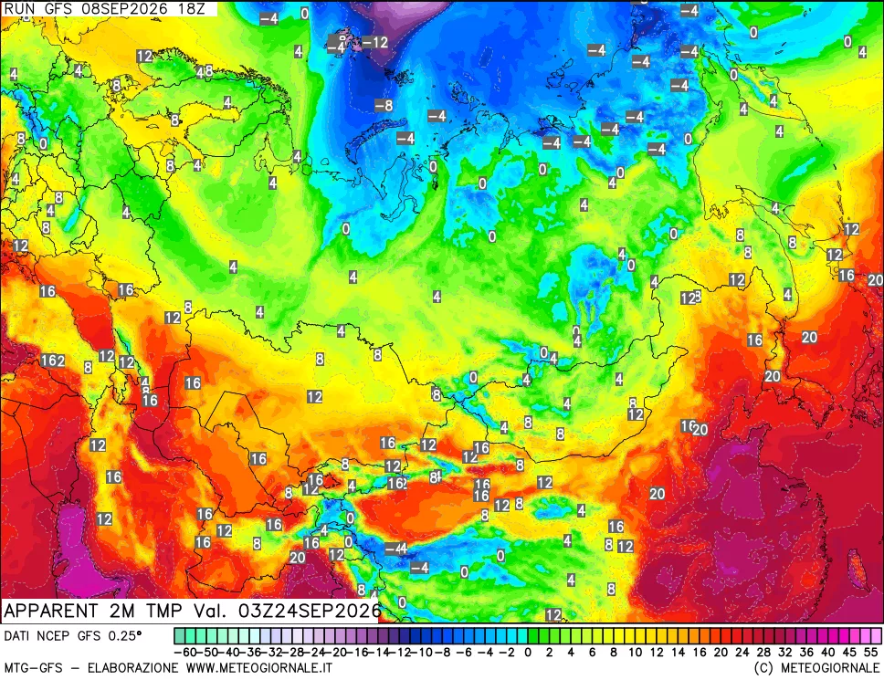 mappa Temp percepita