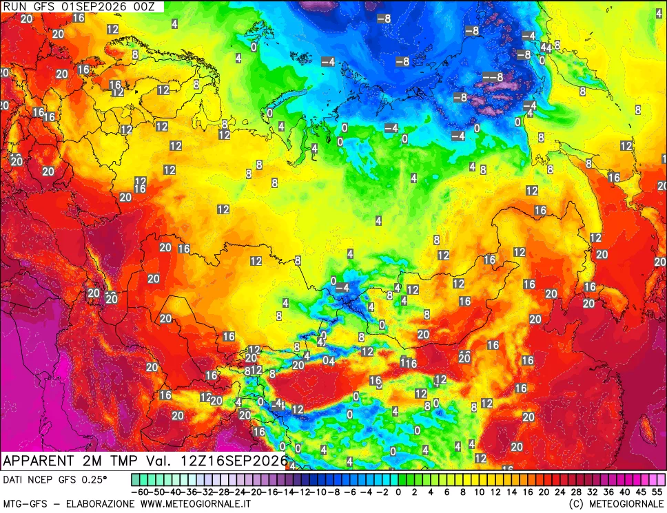mappa Temp percepita