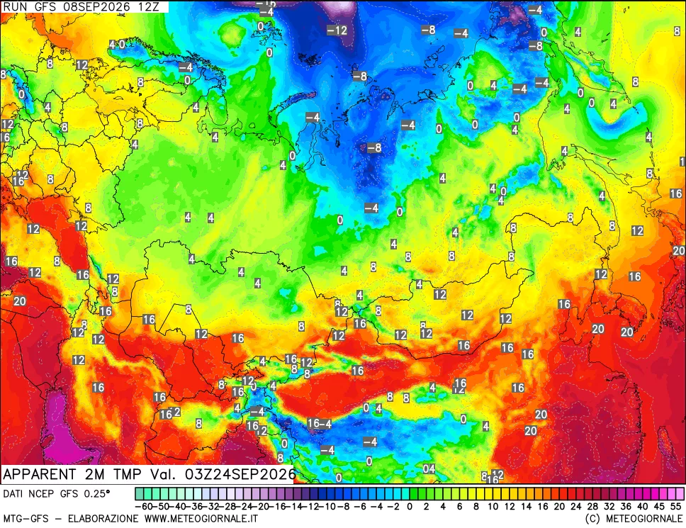 mappa Temp percepita