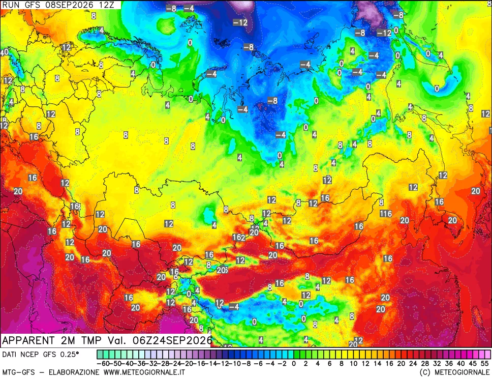 mappa Temp percepita