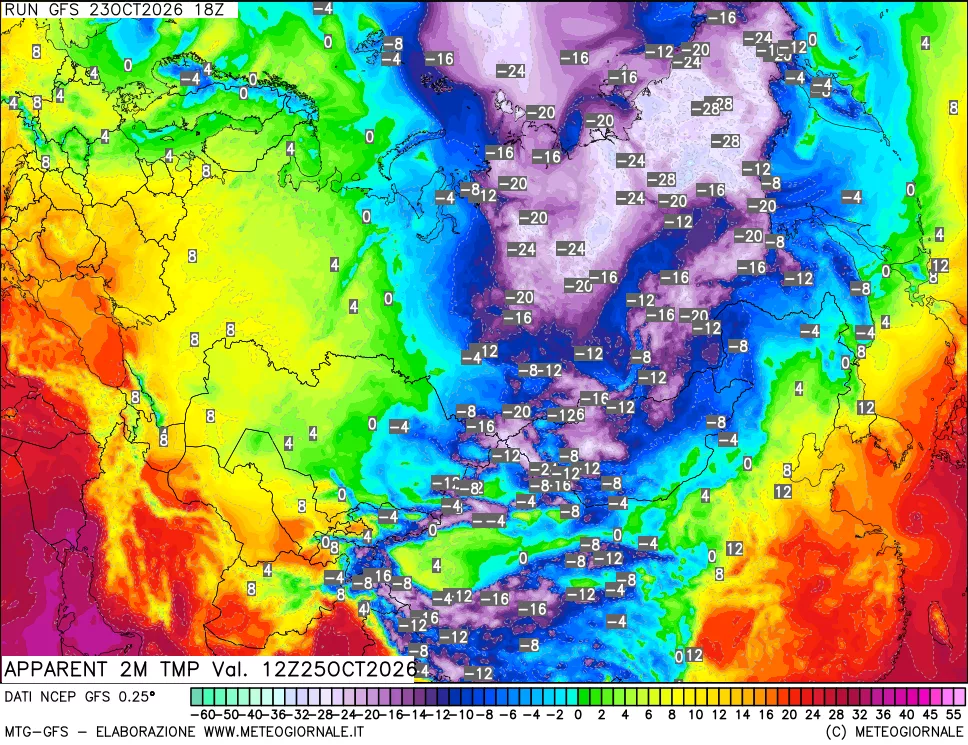 mappa Temp percepita