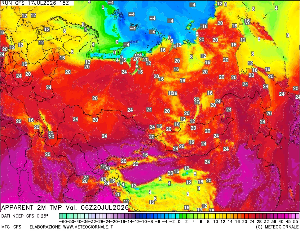 mappa Temp percepita