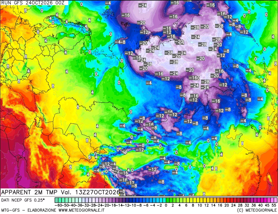 mappa Temp percepita