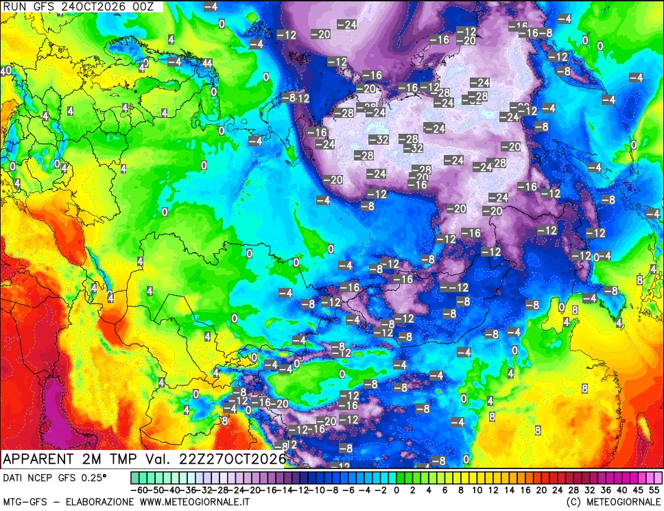 mappa Temp percepita