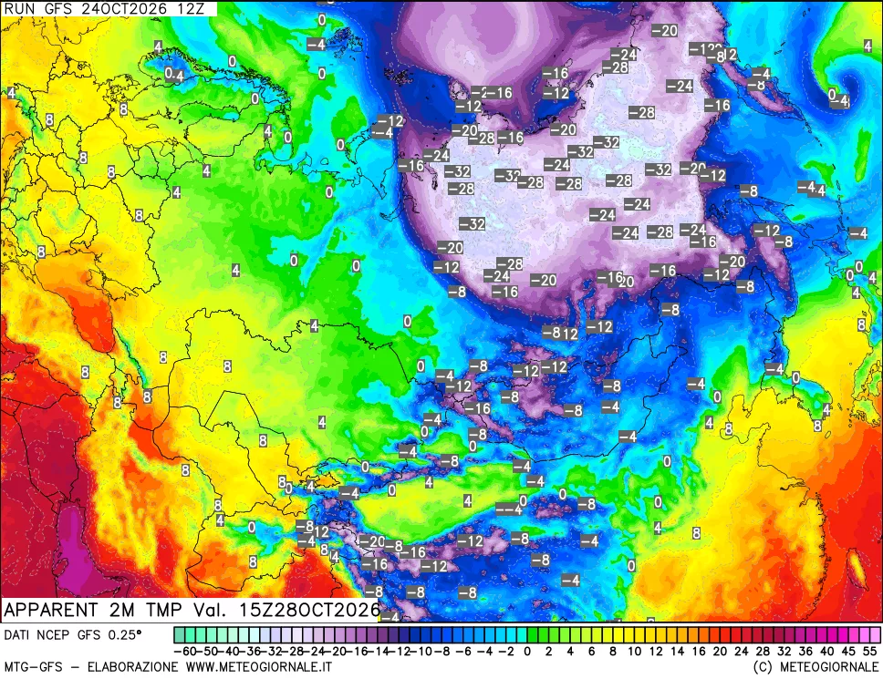 mappa Temp percepita