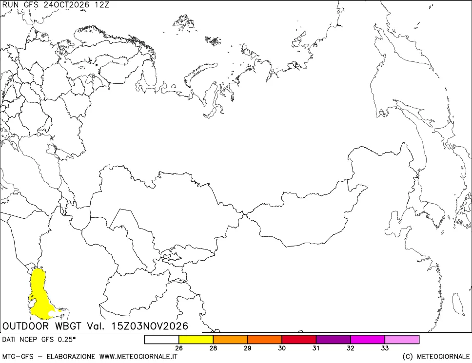 mappa Outdoor Wet Bulb Globe Temperature