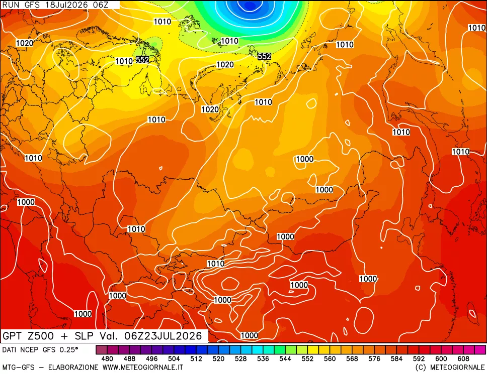 mappa 500 hPa GPT + Press SLM