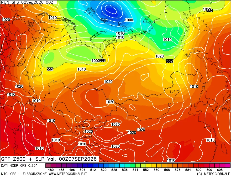 mappa 500 hPa GPT + Press SLM